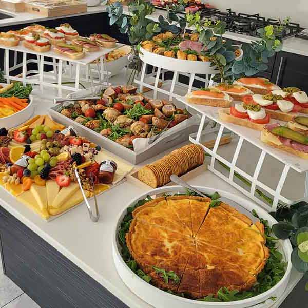 Stylish grazing table for custom event catering